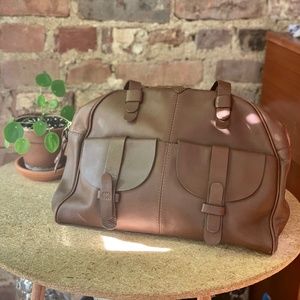 Mango leather handbag